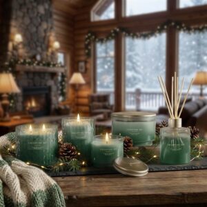 Alternative view of Coastal Snowfall 2-Wick Large Tumbler