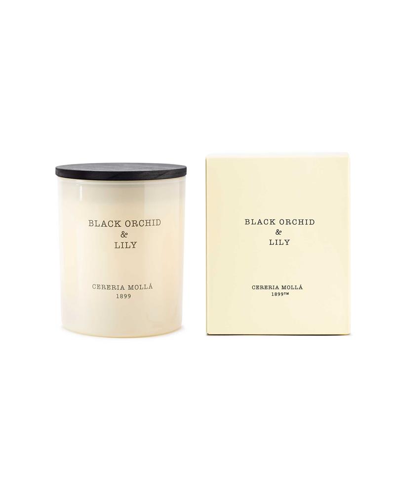 Black Orchid & Lily Premium Candle 230g – Image 2