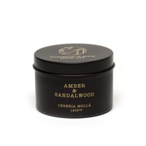 Amber & Sandalwood Travel Tin Candle 90g