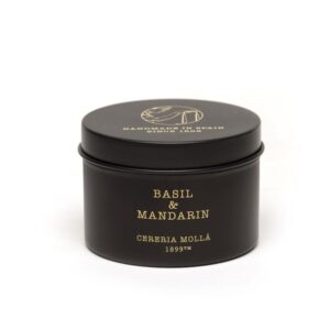Basil & Mandarin Travel Tin Candle 90g