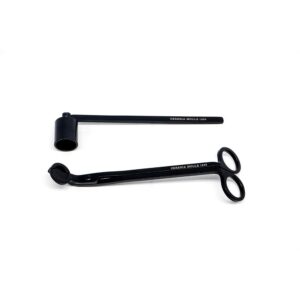 Set wick trimmer and candle snuffer