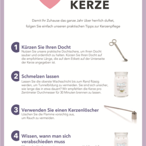 Love your Candle Deutsch Burning Tips Deutsch