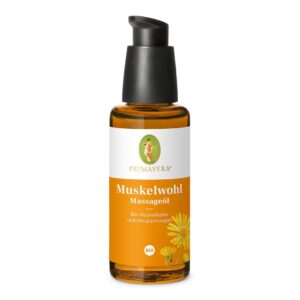 Huile de massage bien-être musculaire bio